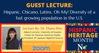 Guest Lecture: Diversity of the fast growing population in the U.S.