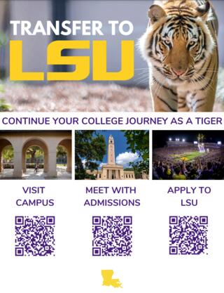 Transfer to Louisiana State University (LSU)