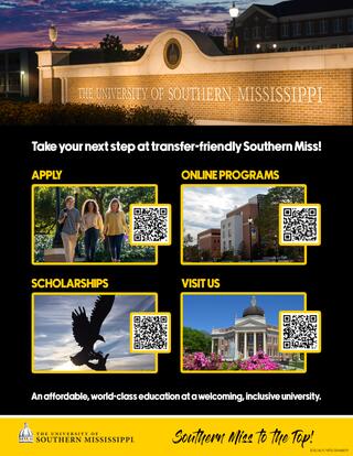 Transfer to University of Southern Mississippi (USM)