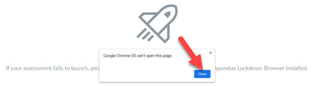 Google Chrome OS error screen capture