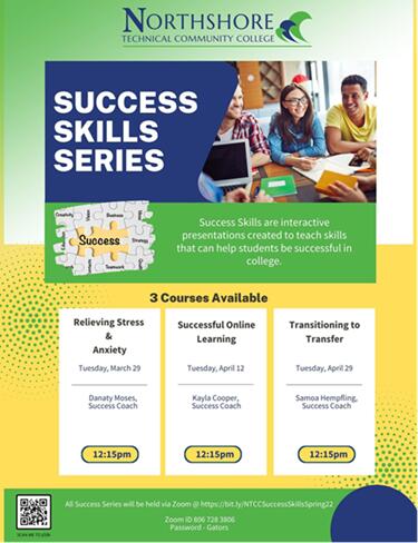 NTCC Success Skills Series flyer